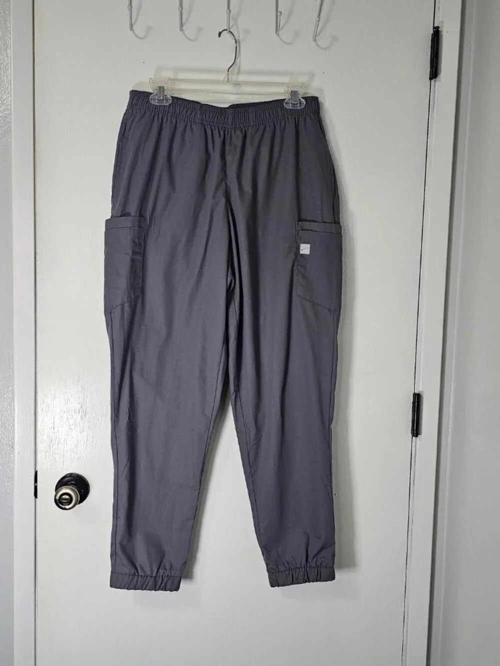 Butter Soft 2 PCS Bundle Teal & Grey Scrub PANTS ONLY - Size Medium Fits LARGE